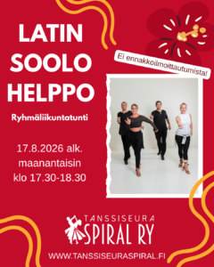 Latin soolo helppo -ryhmäliikuntatunti syksy 2026